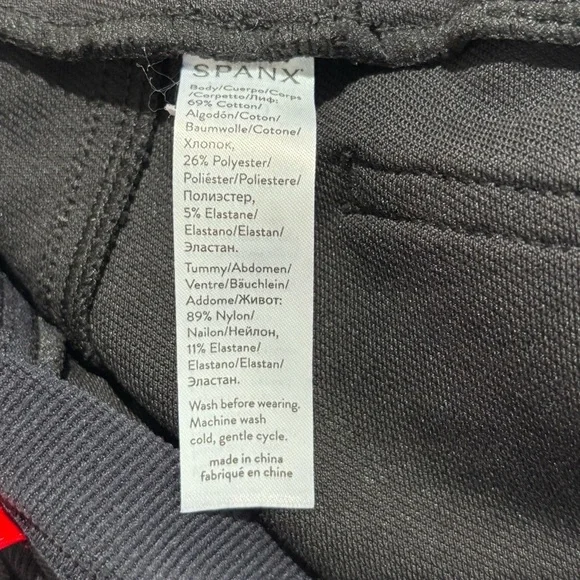 SPANX Sz XL Jean-ish Mama Ankle Maternity Black Leggings NEW WITH TAGS - Picture 12 of 12